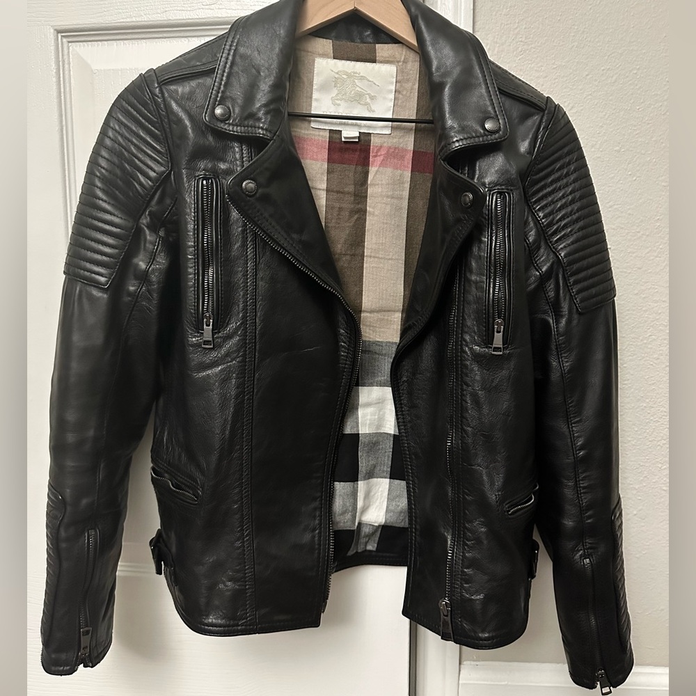 Burberry Leather Jacket - 14Y / Women’s 0/2